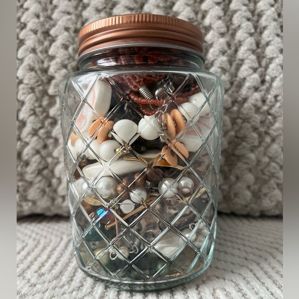 Wearable Jewelry Jar Mix Costume Jewelry Lot #2